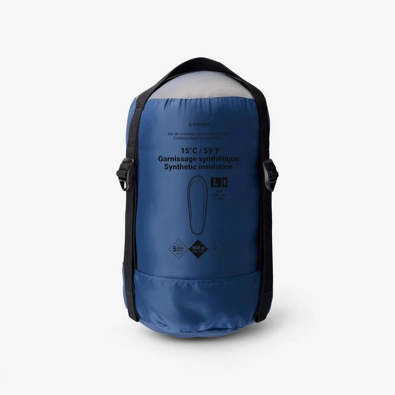 Bolsa de dormir trekking 15°C compacto MT500 SIMOND2486