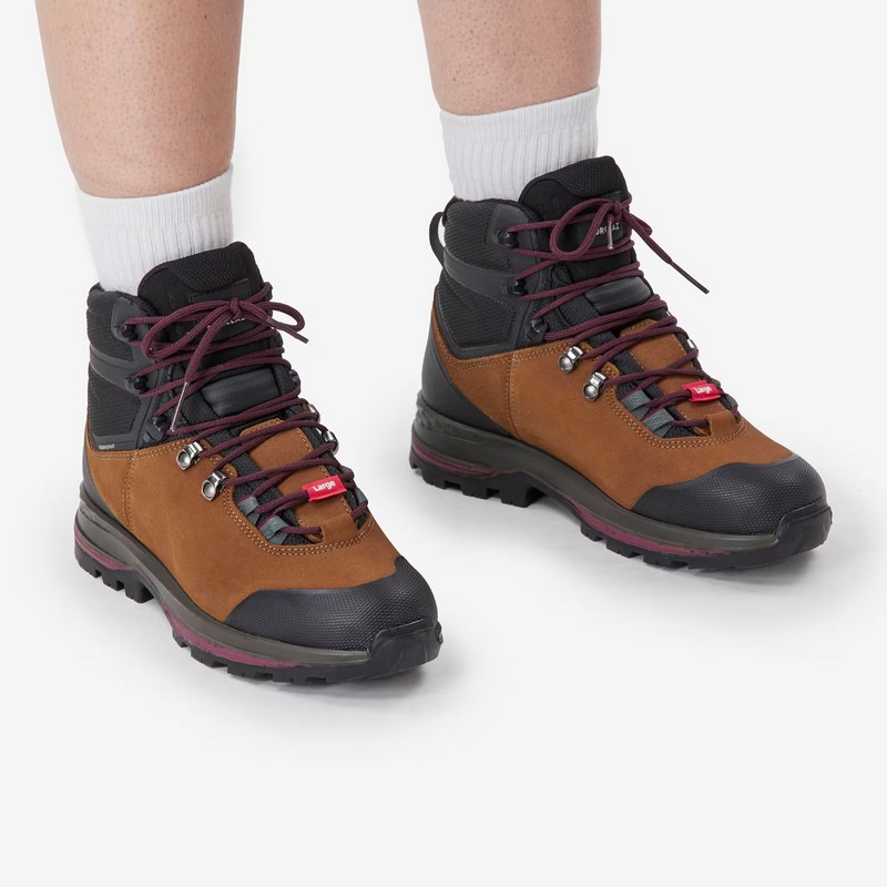 Botas impermeables de piel Forclaz TREK1006