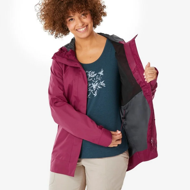 CHAQUETA IMPERMEABLE MONTAÑA Y TREKKIG NH500 QUECHUA6