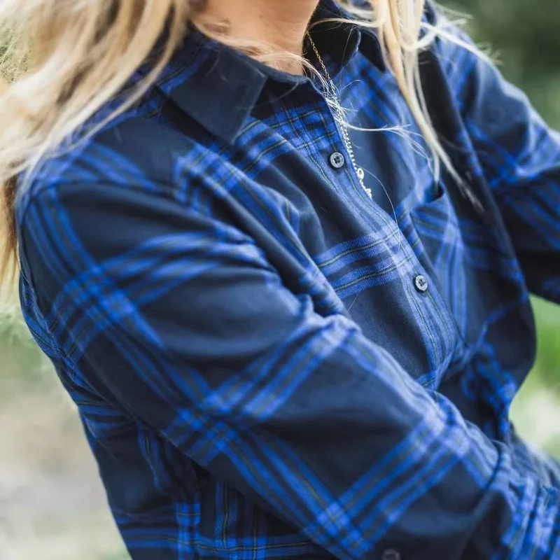 Camisa manga larga trekking mujer TRAVEL 100 FORCLAZ7