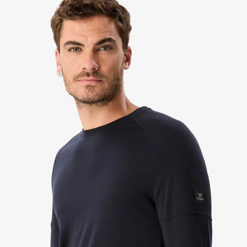 Camiseta de lana merino montaña y trekking SIMOND 3