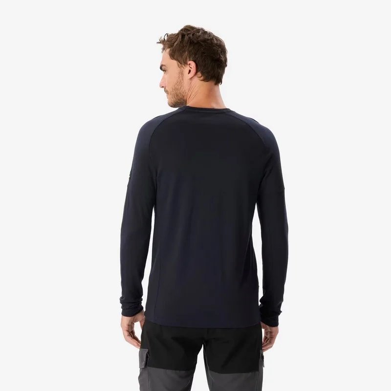 camiseta lana merino camiseta trekking manga larga camiseta transpirable camiseta térmica