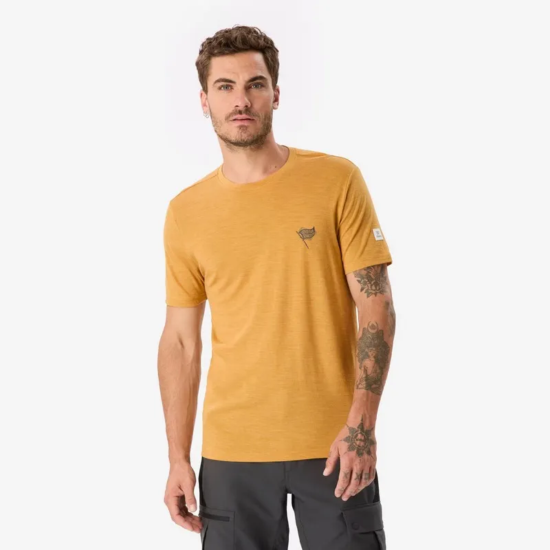 camiseta de lana merino hombre camiseta para senderismo hombre camiseta Merino Fresh hombre camiseta técnica hombre camiseta de lana merino ligera camiseta de montaña hombre
