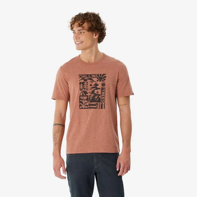 camiseta de senderismo hombre camiseta para senderismo hombre camiseta NH100 hombre camiseta Quechua hombre camiseta para viajes y senderismo