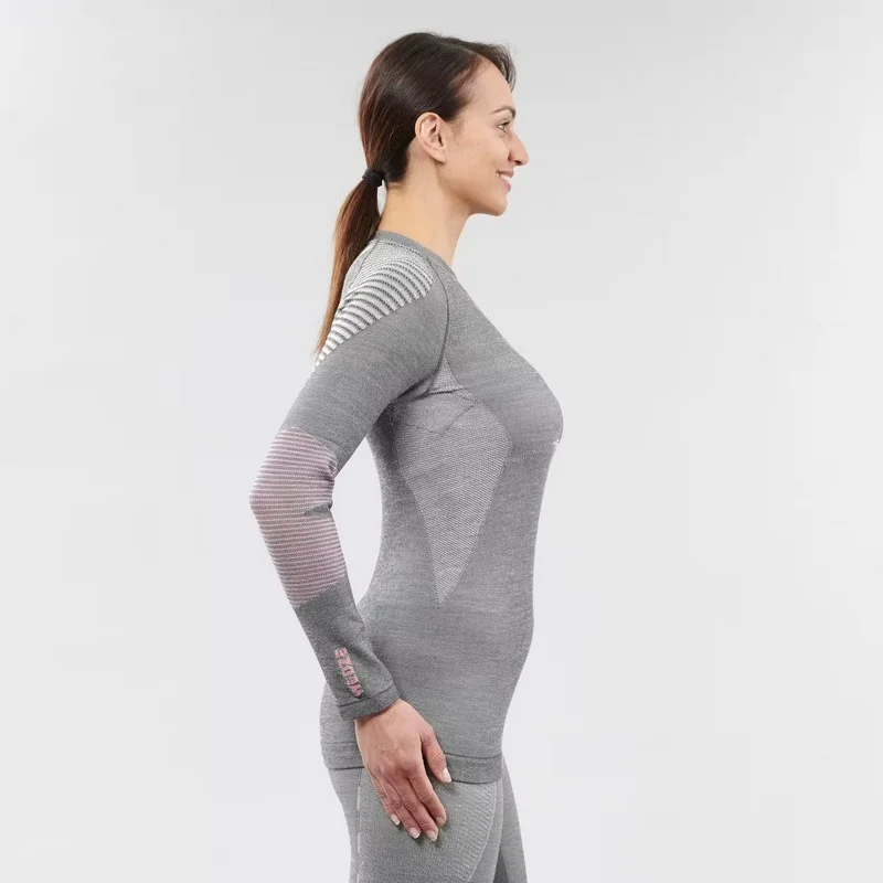 Camiseta térmica lana merina WEDZE SKI900 3