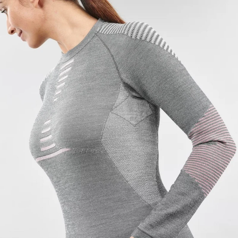 Camiseta térmica lana merina WEDZE SKI900 4