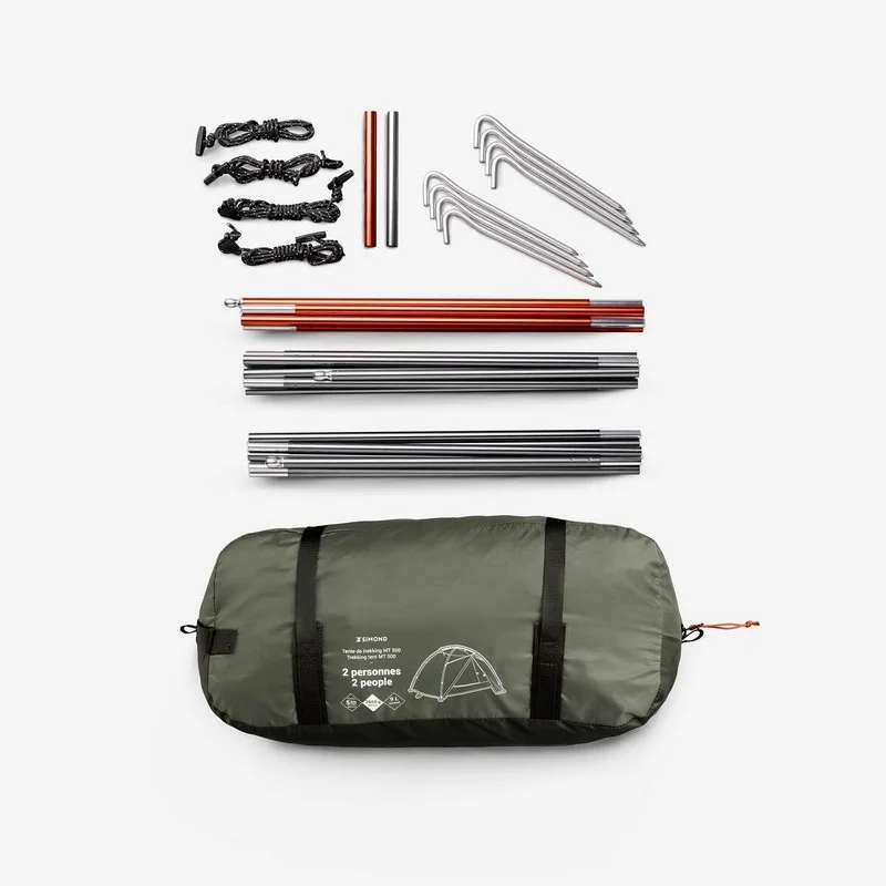 Carpa para acampar domo trekking 2 personas SIMOND MT500sdsd