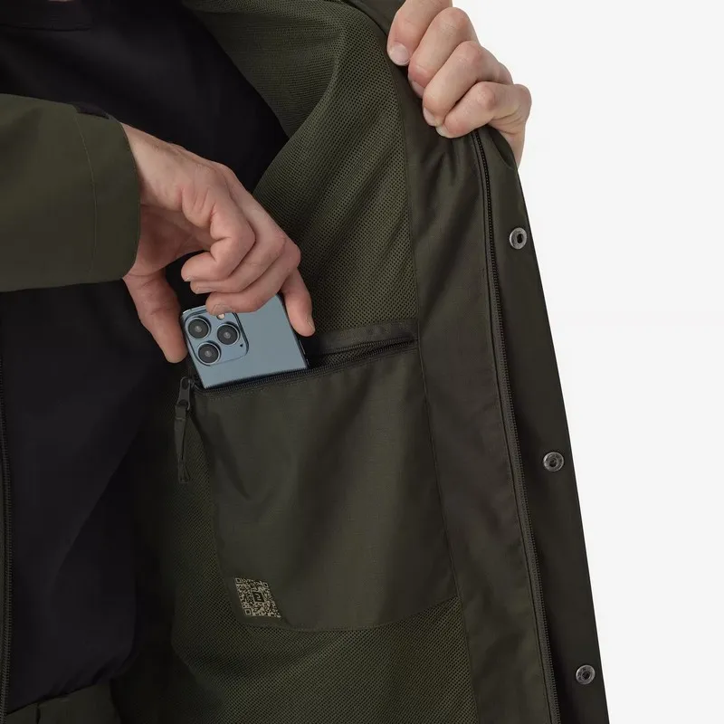 chaqueta para actividades al aire libre chaqueta Solognac 500 chaqueta impermeable para lluvia chaqueta para trekking hombre