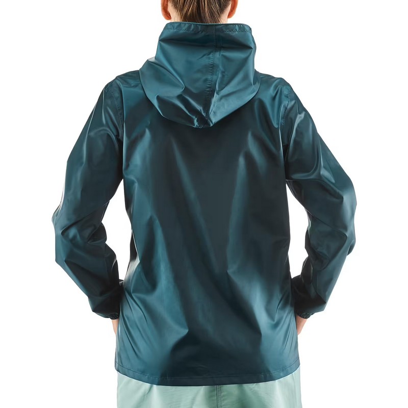Chubasquero de trekking media cremallera Raincut QUECHUA3