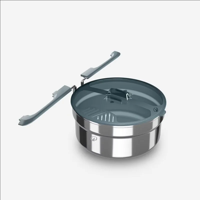 Fiambrera acero inoxidable antiadherente 1 persona QUECHUA3_11zon