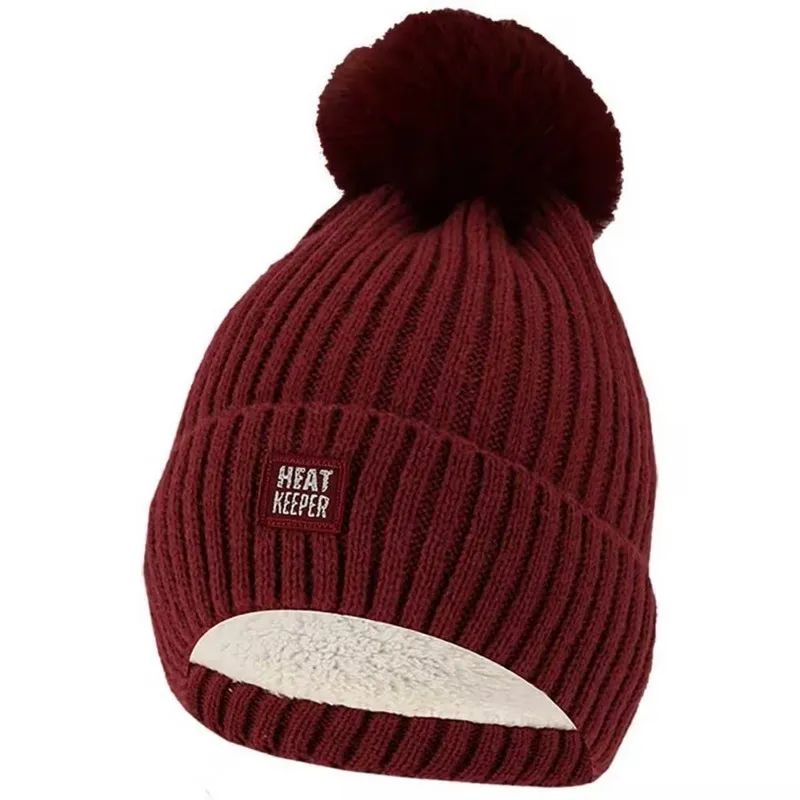 gorro Heatkeeper para el frío gorro térmico con pompón para mujer gorro para actividades al aire libre gorro de invierno ligero