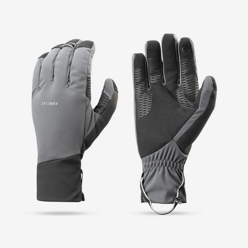 guantes quechua guantes color gris para trekking y montaña guantes térmicos