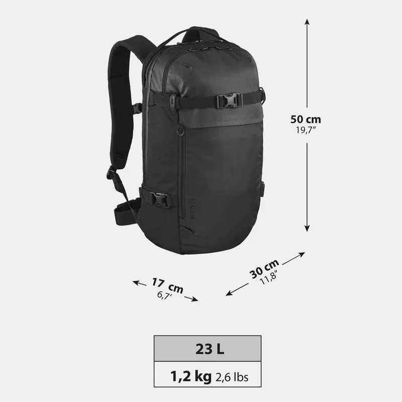 Mochila impermeable de montaña y nieve 23L FR100 A