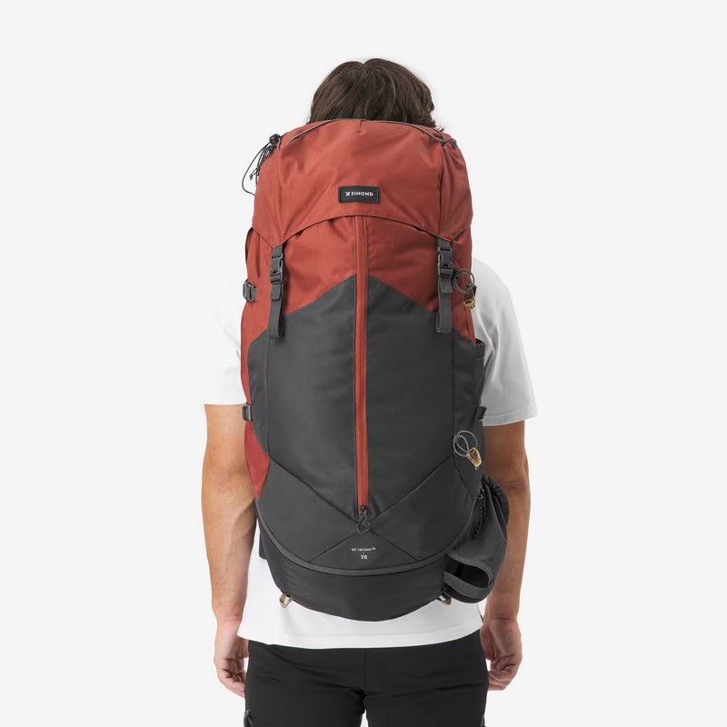 Mochila trekking y montaña 70L SIMOND TREK100 EASYFIT2