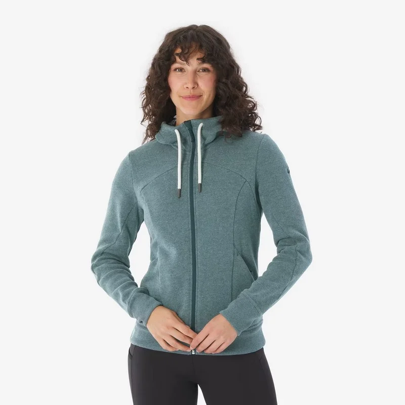 sudadera de montaña mujer sudadera para montaña mujer sudadera Quechua mujer Quechua NH500 mujer sudadera para actividades al aire libre