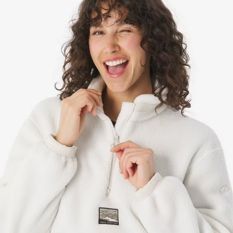 sudadera polar mujer forro polar trekking mujer sudadera Quechua MH100 polar Quechua MH100